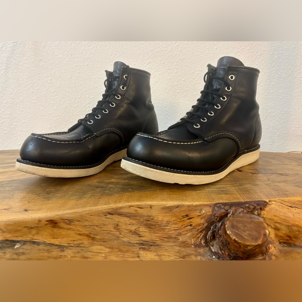 Red Wing Shoes Black Leather Men's Boots 12D